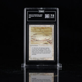 Circle of Protection: White - 7.5 NEAR MINT+ - Magic: The Gathering Beta